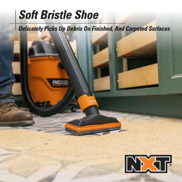 RIDGID NXT Utility Nozzle Shoe Kit with Hard, Soft, Rubber Bristle