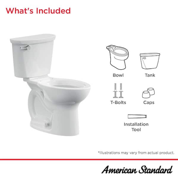 American Standard Cadet Pro Compact Tall Height 14 in. Rough-In 2