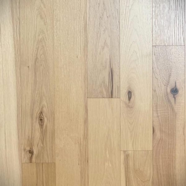 Dekorman Natural Hickory 7/16 in. T x 5 in. W Wire Brushed Engineered Hardwood Flooring (22.60 sq.ft/case [sq.ft])