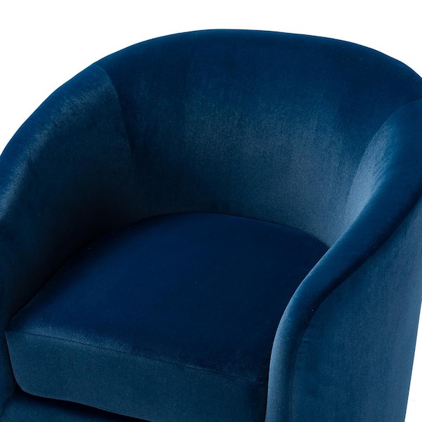 navy swivel barrel chair