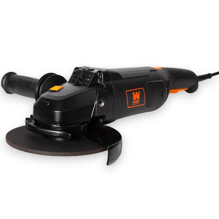 WEN 15-Amp 7 in. Corded Angle Grinder with Reversible Handle