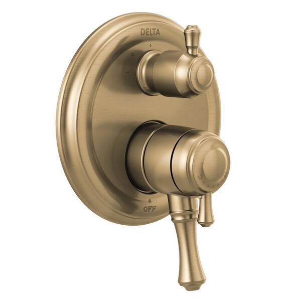 Delta Faucet Saylor Champagne Bronze 3-Setting Shower Diverter Trim Kit – T11835-CZ (Valve Not Included)