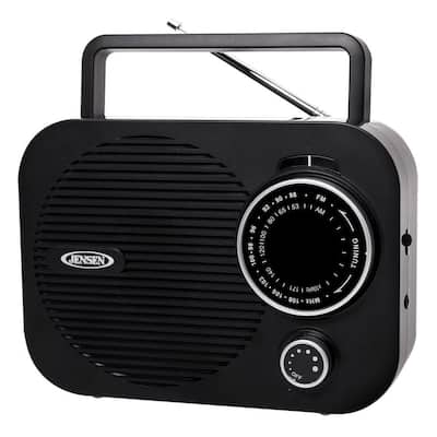 Portable AM/FM Radio - Black