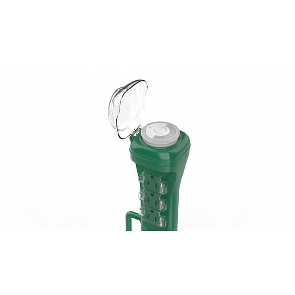 Outdoor Yard Stake with Mechanical Timer