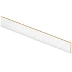 White 47 in. Length x 1/2 in. Deep x 7-3/8 in. Height Stair Riser Laminate Trim to be Used with Cap A Tread