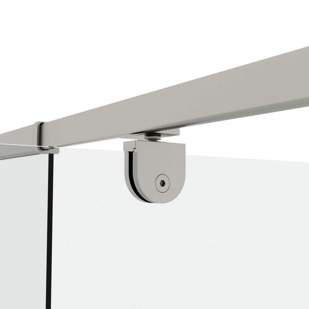 60 in. Chrome Framed Pivot Shower Door with Clear Glass