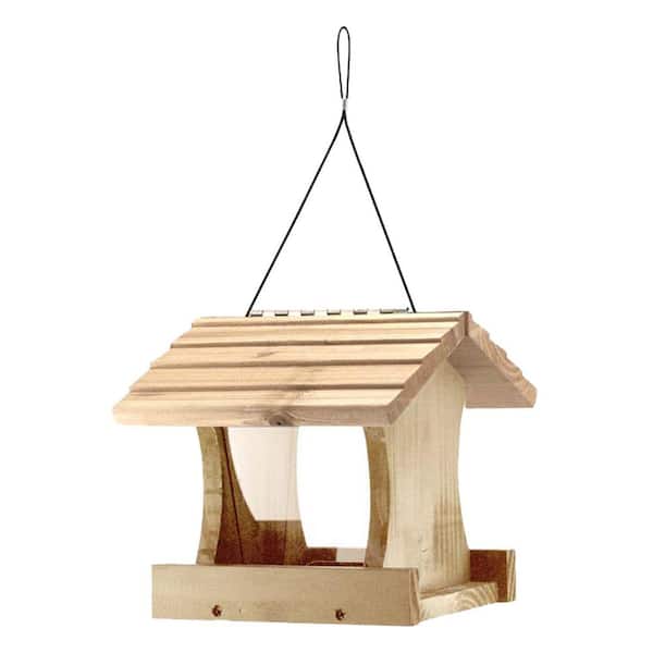 Wild Bird 2.5 lbs. Cedar Platform Bird Seed Feeder 1 Ports