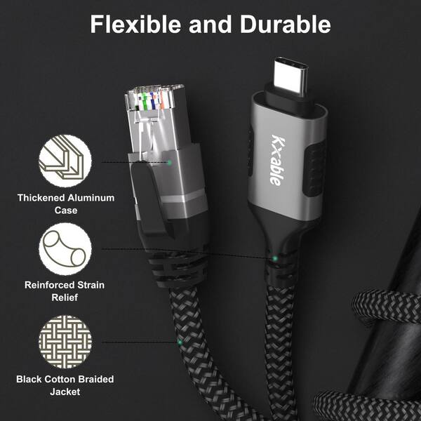 KabelDirekt Network Cable – Transmits Maximum Fiber-Optic Internet Speed – Network, Ethernet & LAN Cable – 15ft – Available In 1-100ft – For Gigabit Networks, Router/Modem, RJ45 (Black/Blue