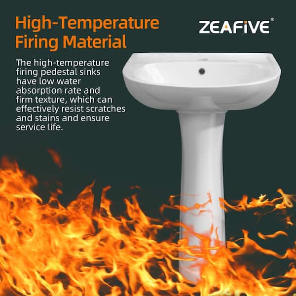 シャサ様 white-zeafive-pedestal-sinks-