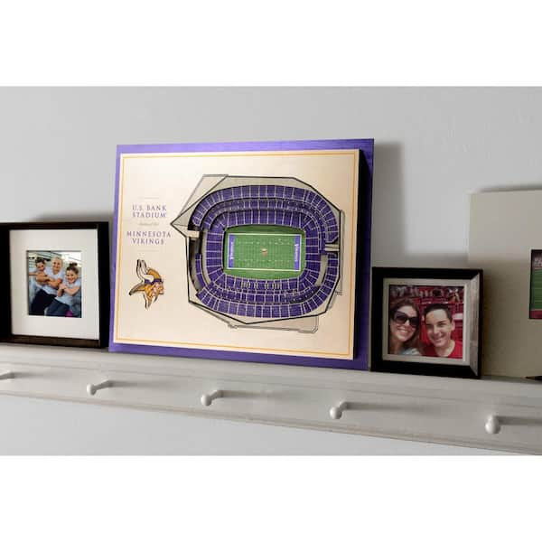 Fan Creations NFL Dog Bone House Clip Frame Minnesota Vikings