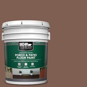 5 gal. #N160-6 Spanish Chestnut Low-Lustre Enamel Interior/Exterior Porch and Patio Floor Paint