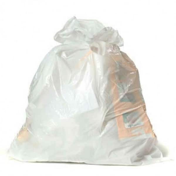 Plasticplace 12-16 Gal. White Trash Bags (Case of 250)