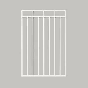 NUVO IRON 3.75 ft. x 3.83 ft. Benitoite Profile Black Iron Center Point ...