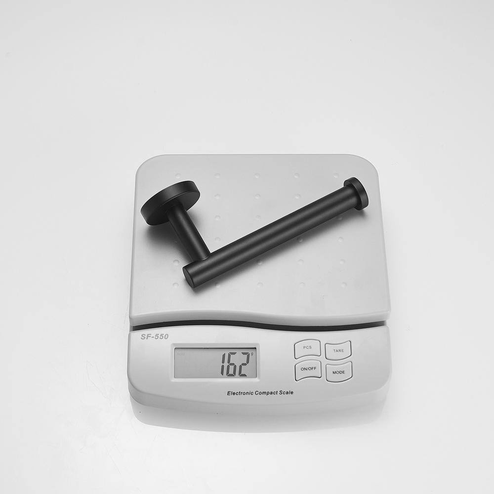 Matte Black Stainless Steel Wall Mounted Toilet Paper Holder