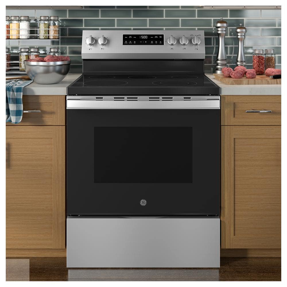 Stainless Steel 30" Free-Standing Electric Range with Self-Cleaning