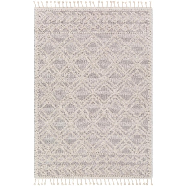 Obal Medium Gray/Cream 7 ft. x 9 ft. Indoor Area Rug