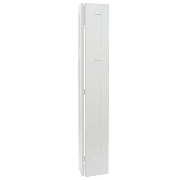 JELD-WEN 24 in. x 80 in. Craftsman White Painted Smooth Molded