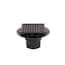 Oatey Round Black ABS Shower Drain with 4-3/16 in. Square Screw-In ...