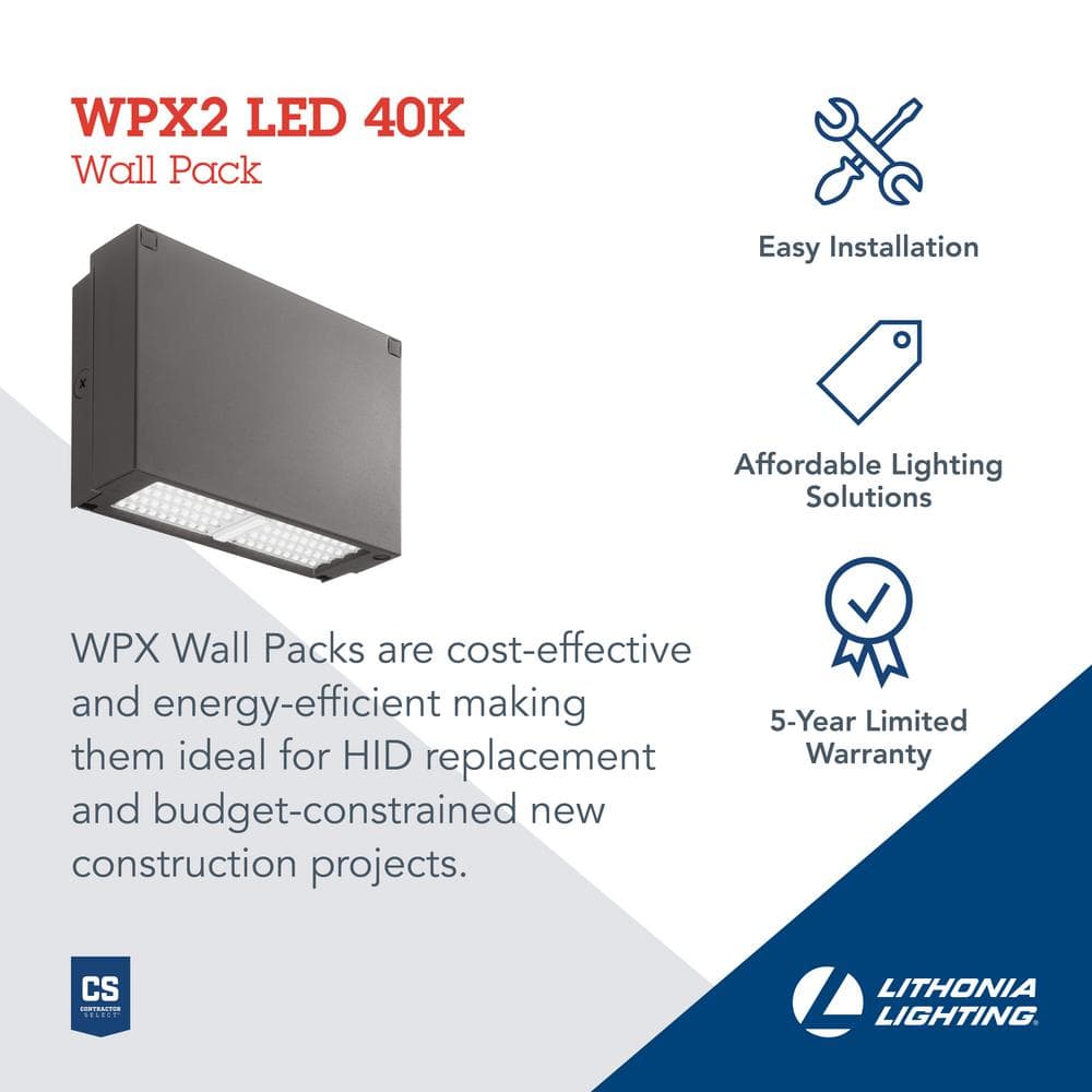 Elegant Bronze LED Wall Pack 6000 Lumens for Outdoor Perimeter Lighting