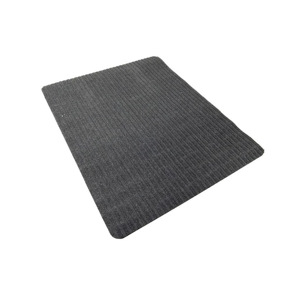 Gray Mat 24 in. x 30 in. UV Polyester Stair Tread Cover (1-Piece)