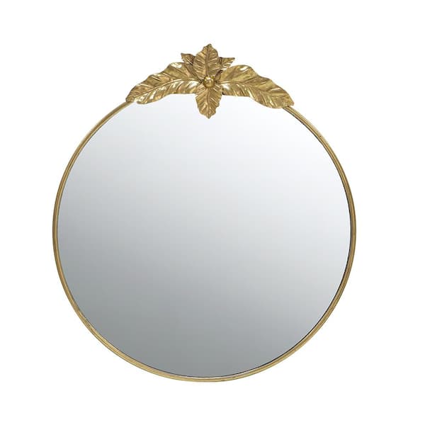 Miscool Anky 36 in. W x 40.9 in. H Iron Framed Gold Wall Mounted Decorative Mirror
