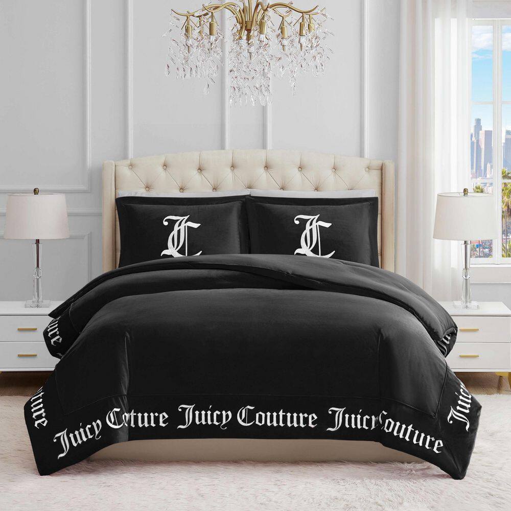 Gothic 2-Piece Black Solid Microfiber Polyester Twin/Twin XL Comforter Set price history on PriceWatchPro