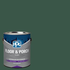 1 gal. PPG1137-7 Black Spruce Satin Interior/Exterior Floor and Porch Paint