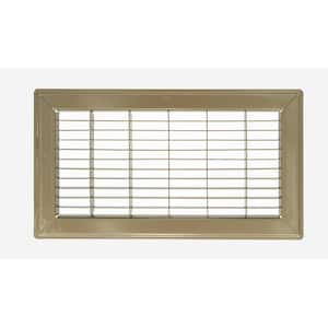 12 in. Wide x 08 in. High Rectangular Floor Return Air Grille of Steel for Duct Opening 12 in. W x 08 in. H