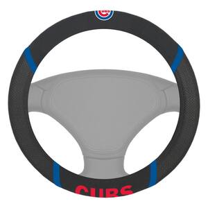 15 in. Dia MLB Chicago Cubs Embroidered Steering Wheel Cover