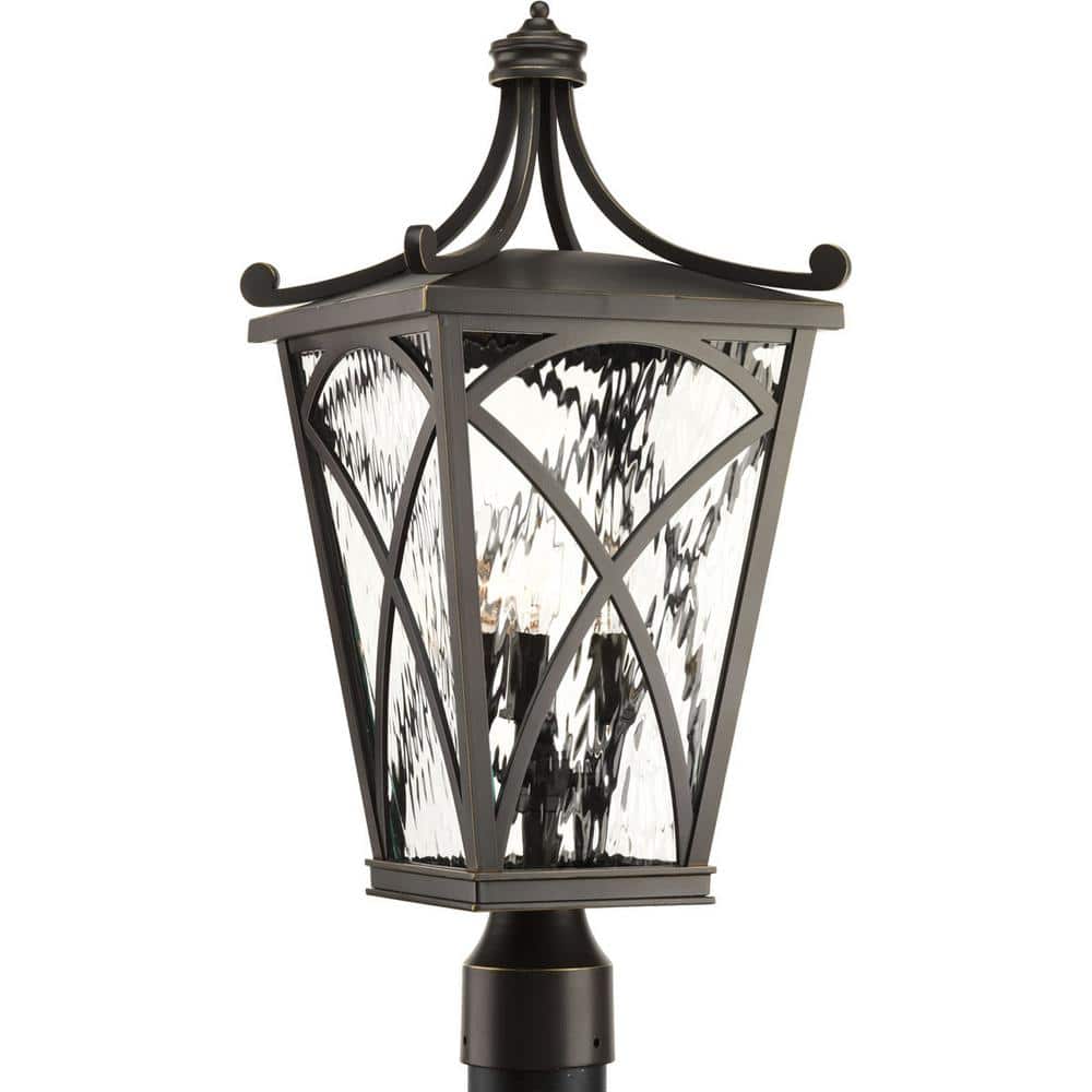 Cadence Bronze 22.63" Outdoor Post Lantern with Clear Glass