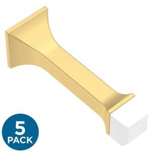 Classic Edge 3 in. (76 mm) Solid Door Stop in Modern Gold (5-Pack)