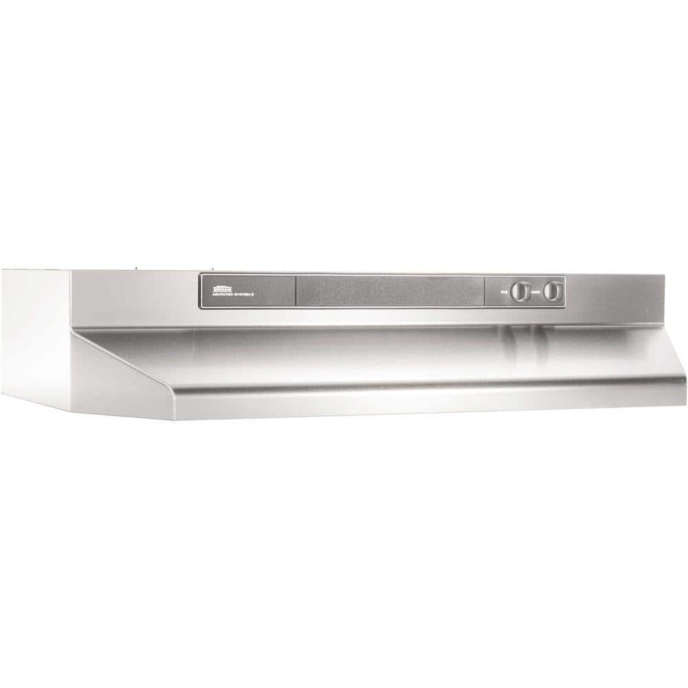 46000 Series 30 in. 260 Max Blower CFM Covertible Under-Cabinet Range Hood 
