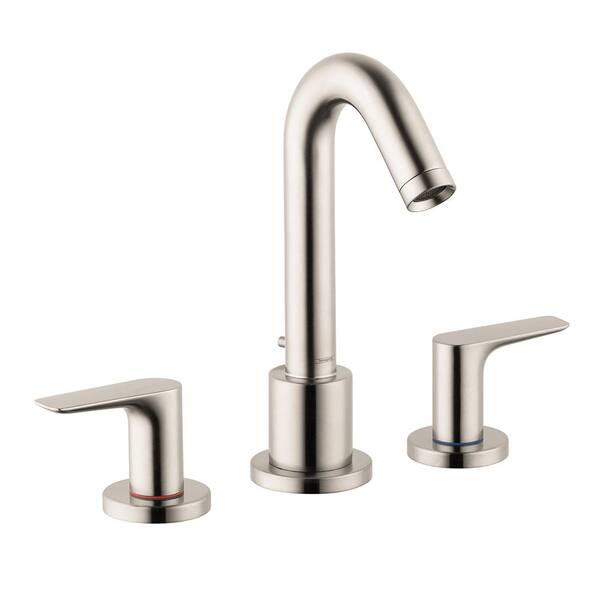 Hansgrohe Logis 2-Handle Deck-Mount Roman Tub Faucet in. Brushed Nickel