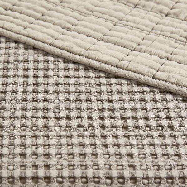 LEVTEX HOME Mills Waffle 3-Piece Taupe 