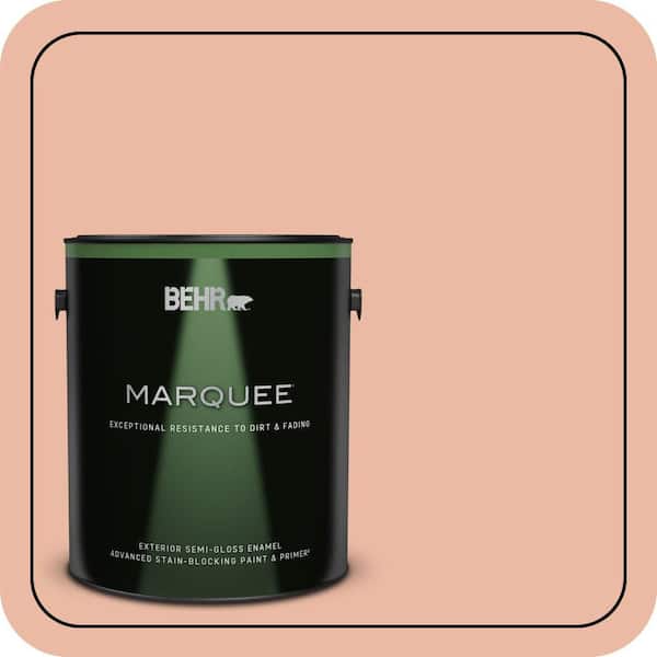 BEHR MARQUEE 1 gal. #M200-3 Sunset Drive Semi-Gloss Enamel Exterior Paint & Primer
