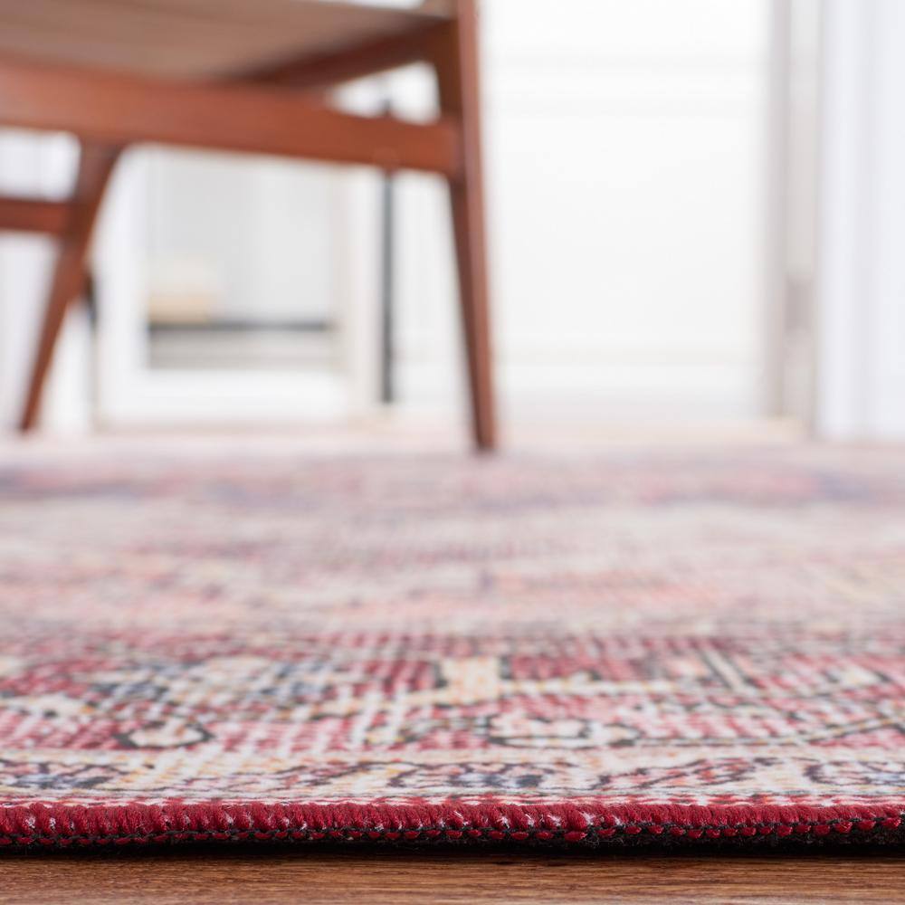Ivory Elegance 4' x 6' Synthetic Hand-Knotted Area Rug