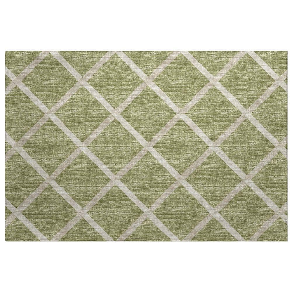 Dream Shag Premium Machine Washable Abstract ADS140 Aloe 2 ft. x 3 ft. Accent Rug price history on PriceWatchPro