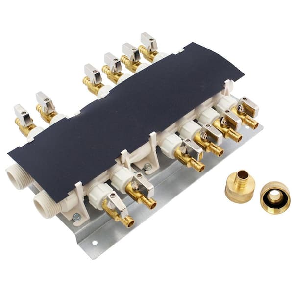 Apollo 12-Port PEX-B Manifold with 1/2 in. Brass Ball Valves