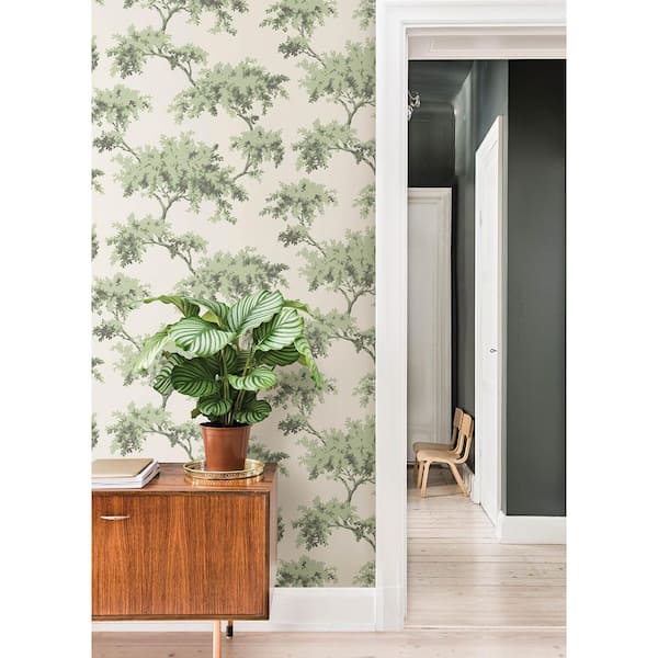 Sage Alder Matte Vinyl Peel and Stick Wallpaper