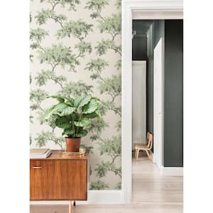 Green Sage Alder Peel and Stick Wallpaper Sample