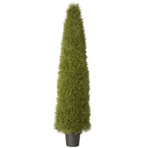 72 in. Upright Artificial Juniper Tree with Green Round Growers Pot