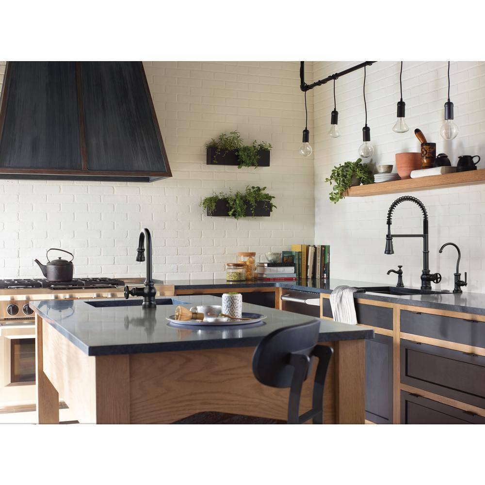 Sleek 17" Chrome Transitional Kitchen Faucet with Pull-out Spray
