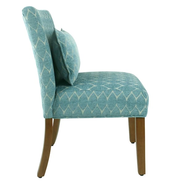 homepop parker accent chair and pillow