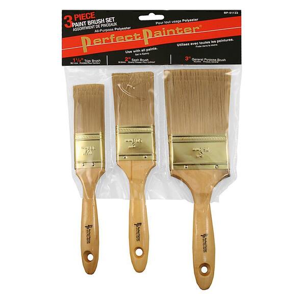 8862 we combine shipping, you save Premium Flat Brushes-Set of 3-wood handles 