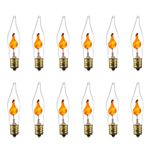 Sunlite 3-Watt E12 Candelabra Base CA5 Incandescent Light Bulb (12-Pack)