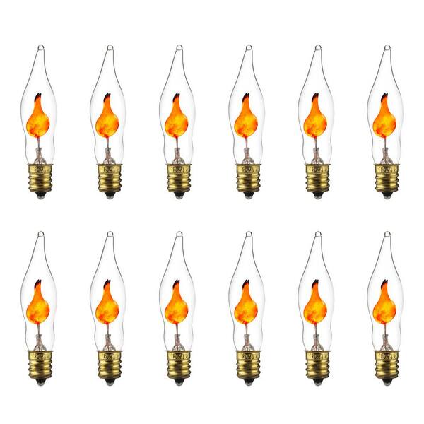 Sunlite 3Watt E12 Candelabra Base CA5 Incandescent Light Bulb (12Pack