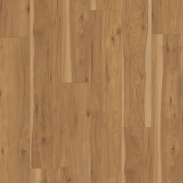 Golden Meadow Hickory 14 mm T x 8.03 in. W x 47.64 in. L Waterproof Laminate Wood Flooring(13.28 sq. ft./case)
