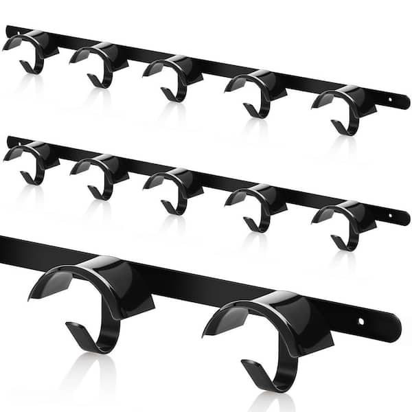 2-Pack 38.58 in. Horse Tack Bridle Hooks, Metal Horse Bridle Rack, Stall Hanger for Tack and Harness Storage