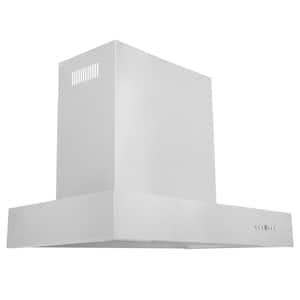 36 in. 700 CFM Ducted Vent Wall Mount Range Hood in Stainless Steel