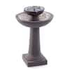 Smart Solar Chatsworth Antique Bronze Two-Tier Solar on Demand Fountain  24260RM1 - The Home Depot